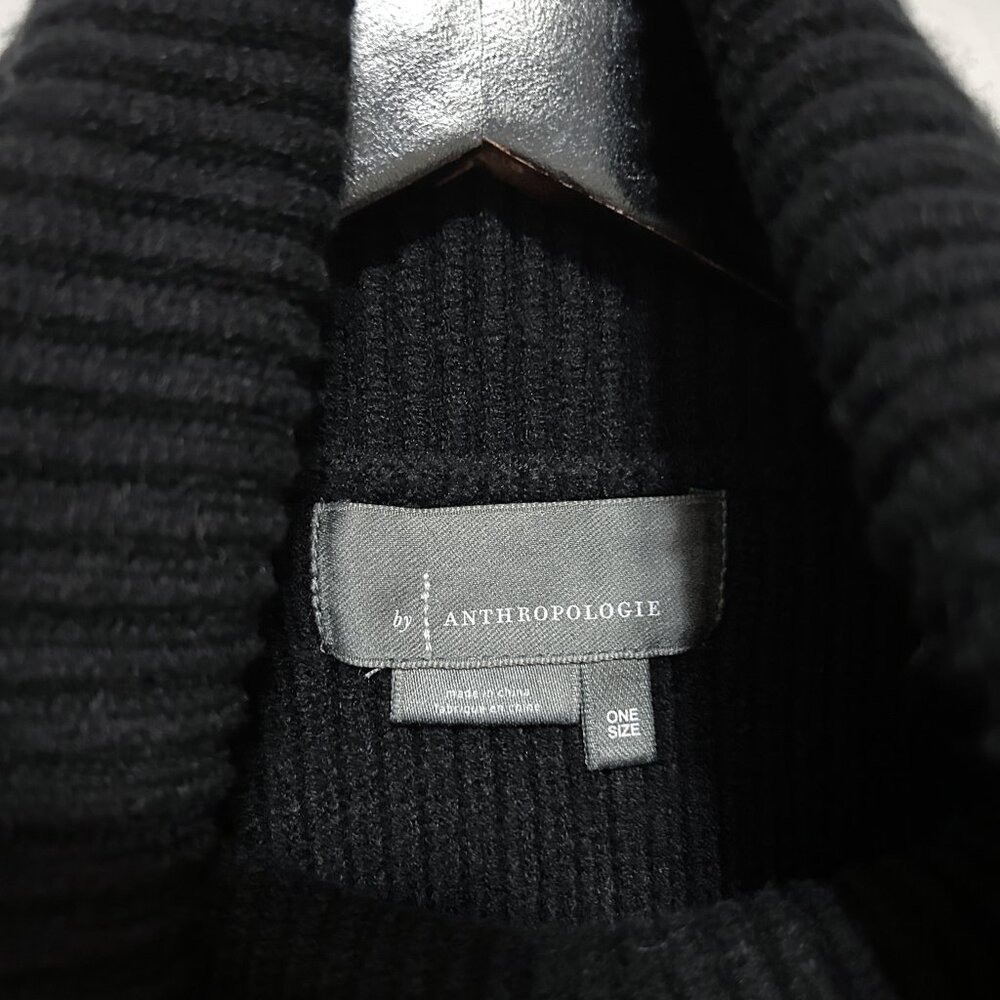 Anthropologie Turtleneck Collar Open Side Knit Sweater One Size Style 64498116 - Picture 5 of 7